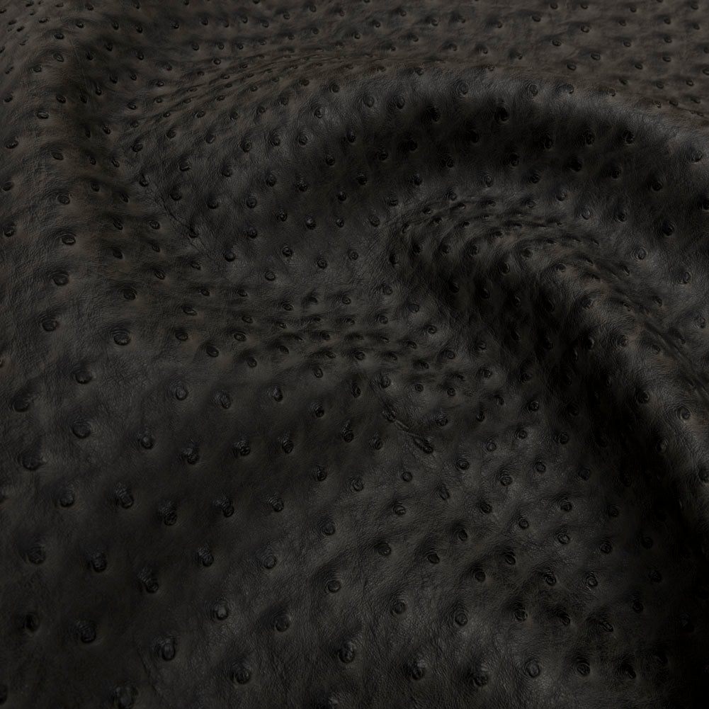 Kidepo Charcoal Faux Ostrich Leather Vinyl - Joann Fabrics