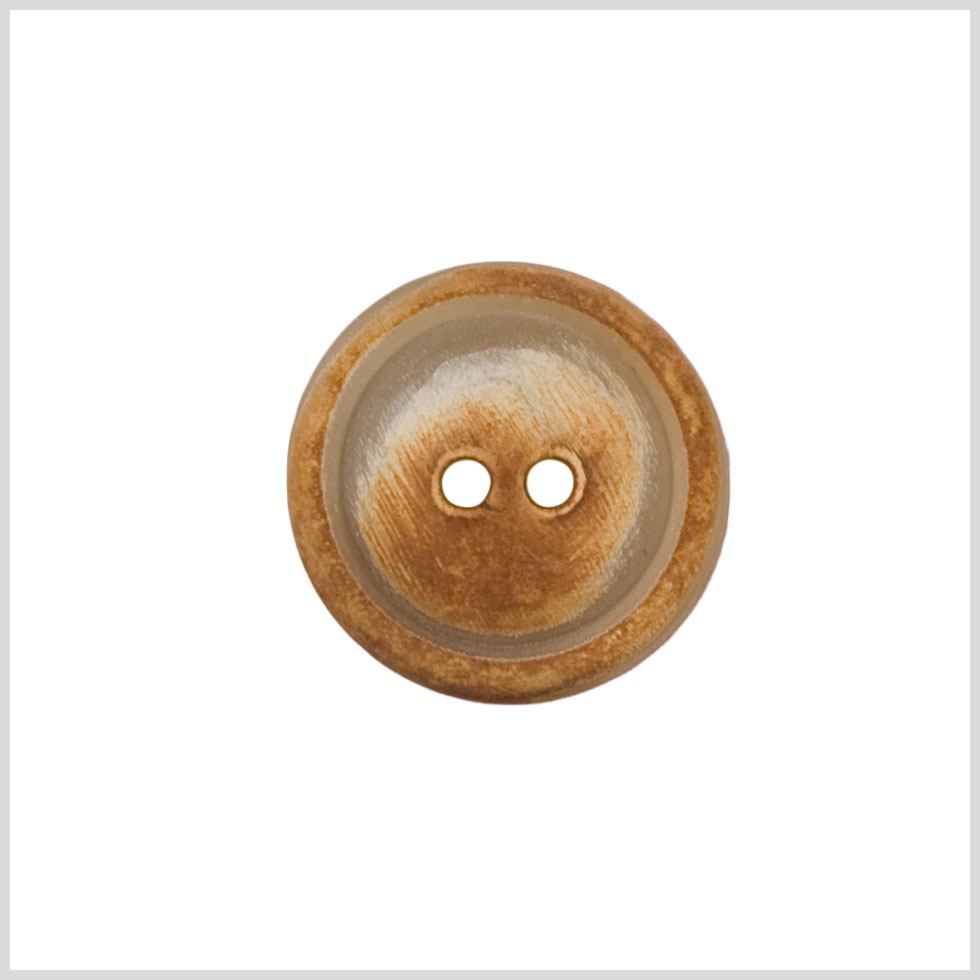 Horn 2-Hole Button - 32L/20mm - Natural Tan and Cream - Joann Fabrics