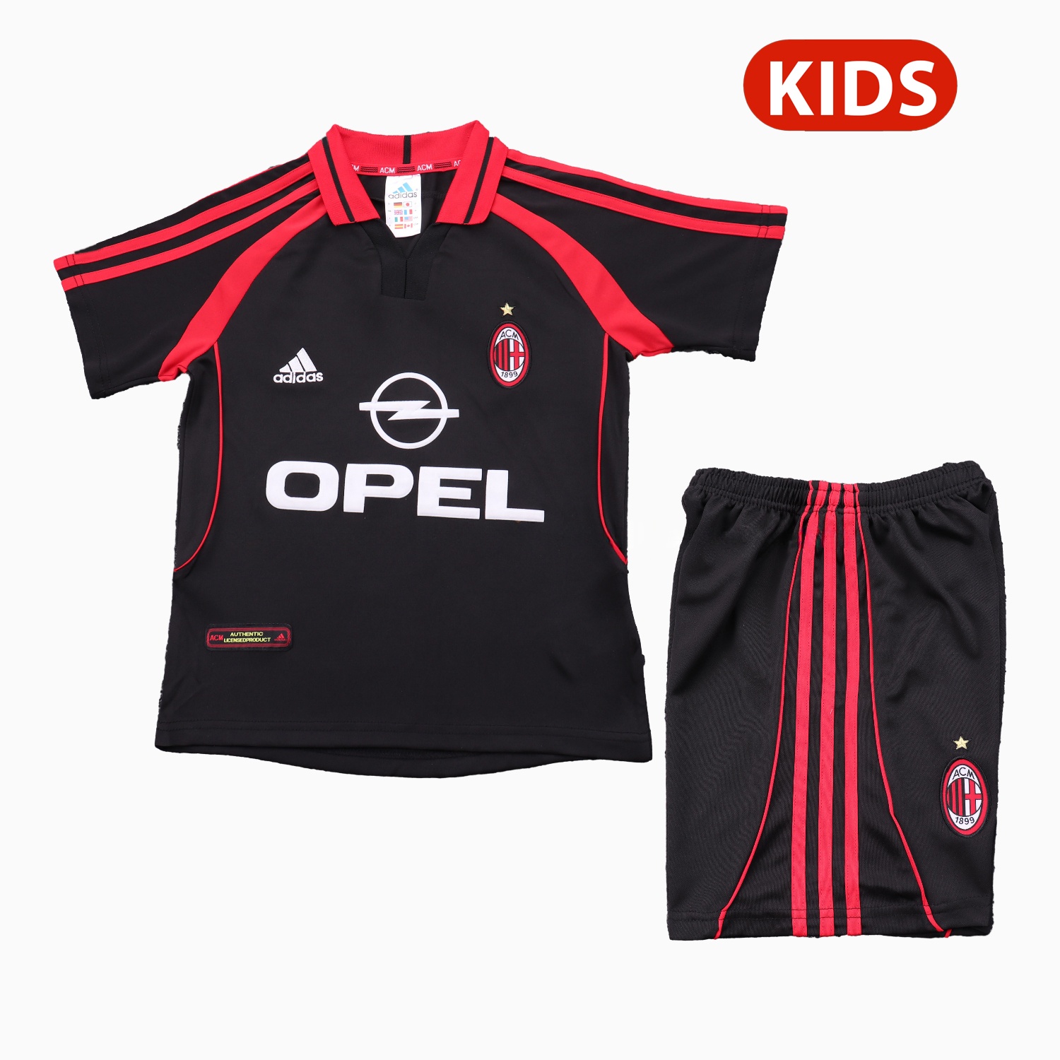 Retro AC Milan 2000-01 Third Kids Kit - UnitedFutballJersey