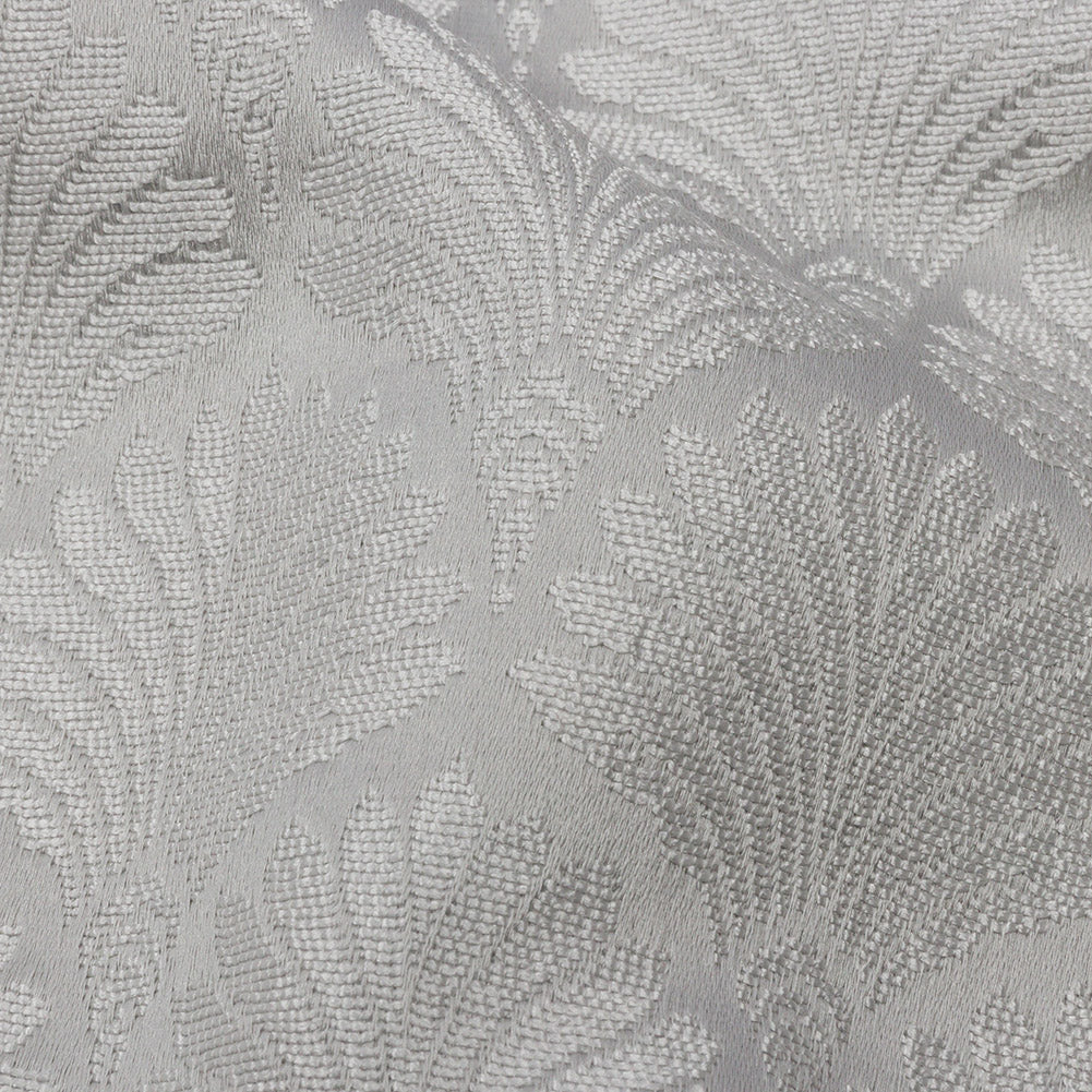 Drapery Jacquard - Silver Palm Fans - British Imported - Joann Fabrics