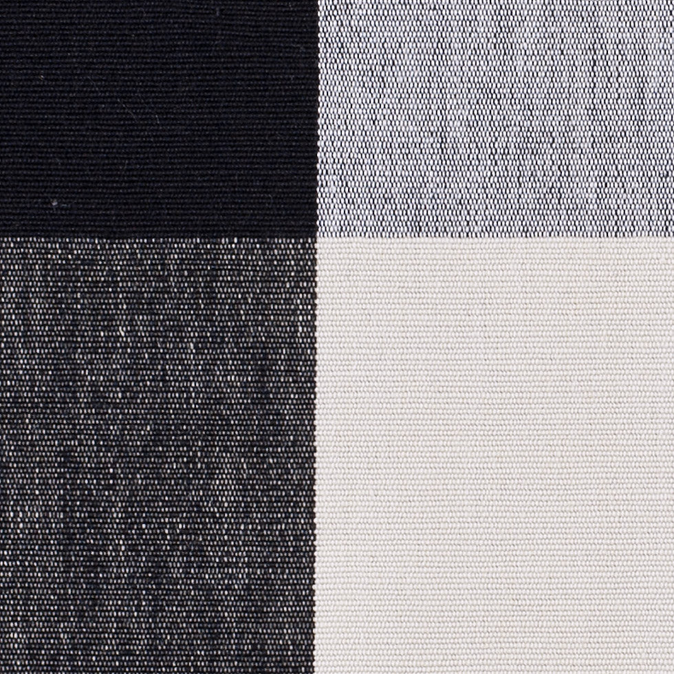 Cream and Black Buffalo Check Cotton Canvas - Joann Fabrics
