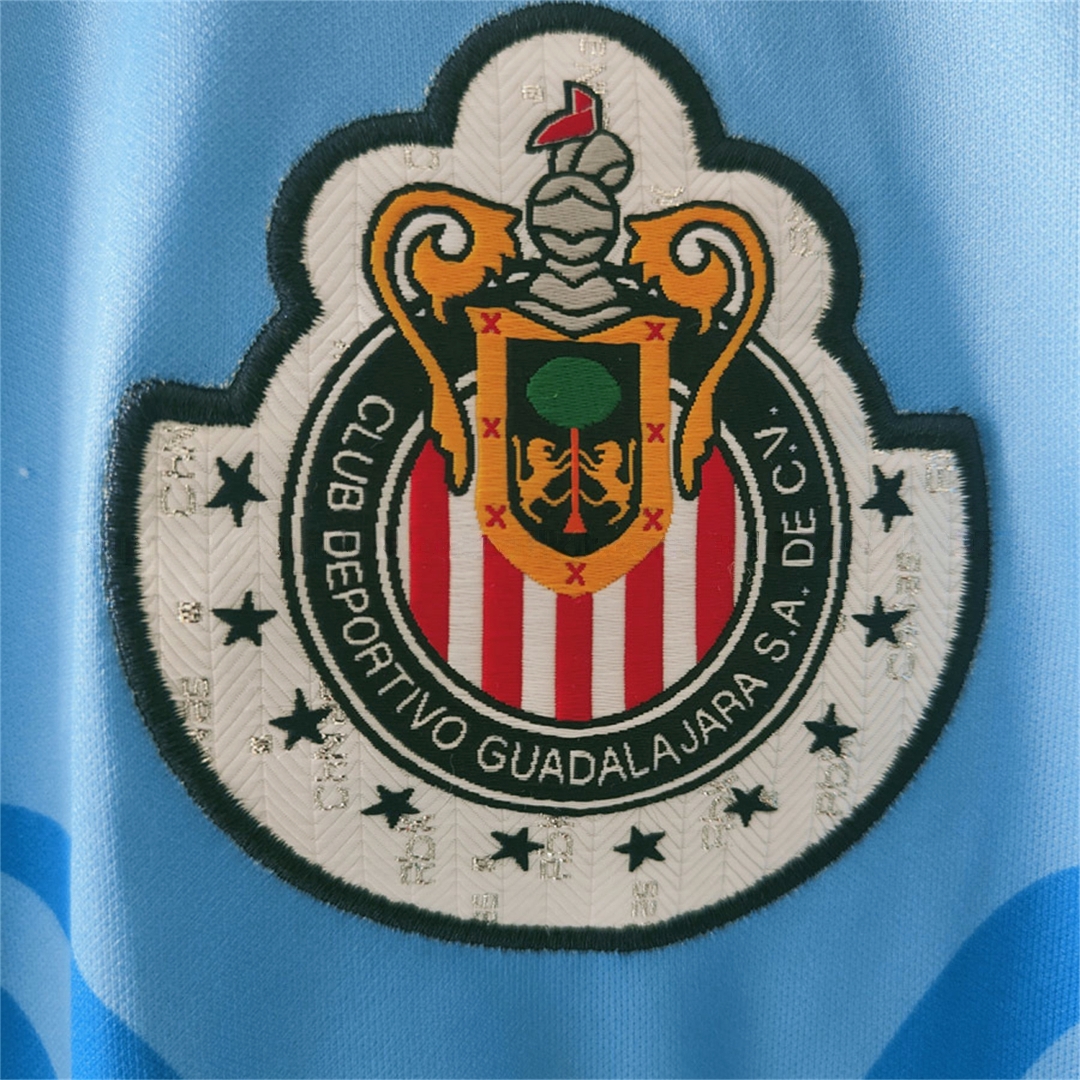 Retro Chivas de Guadalajara 2006-07 Blue Goalkeeper Long Sleeves Jersey - UnitedFutballJersey