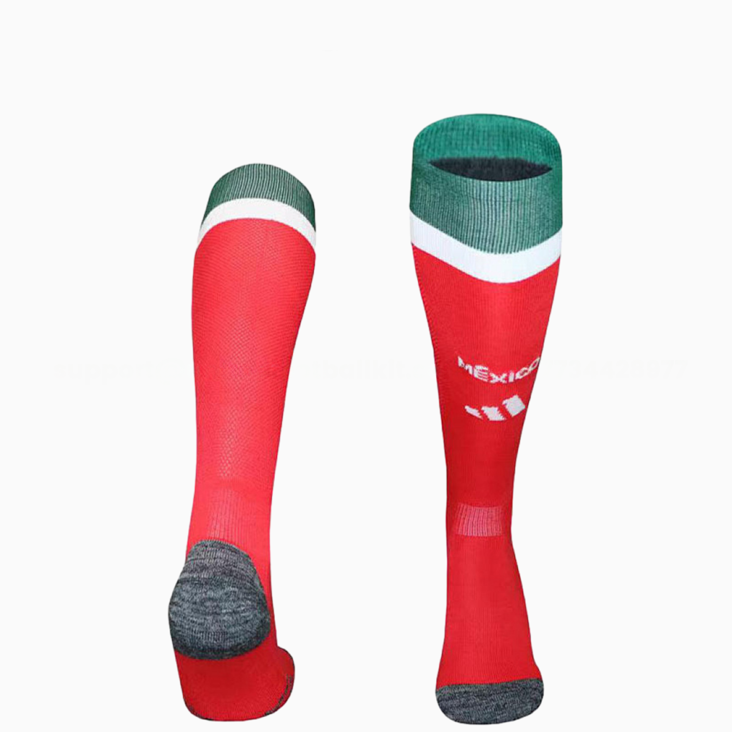 Mexico 2026 Home Terry cloth sole Socks - Red - UnitedFutballJersey