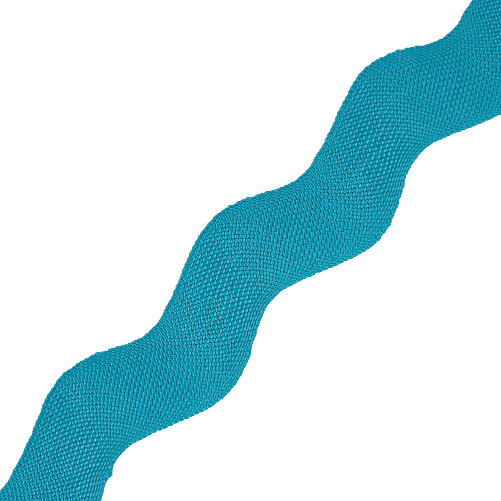 Aqua Woven Jumbo Ric Rac - 2