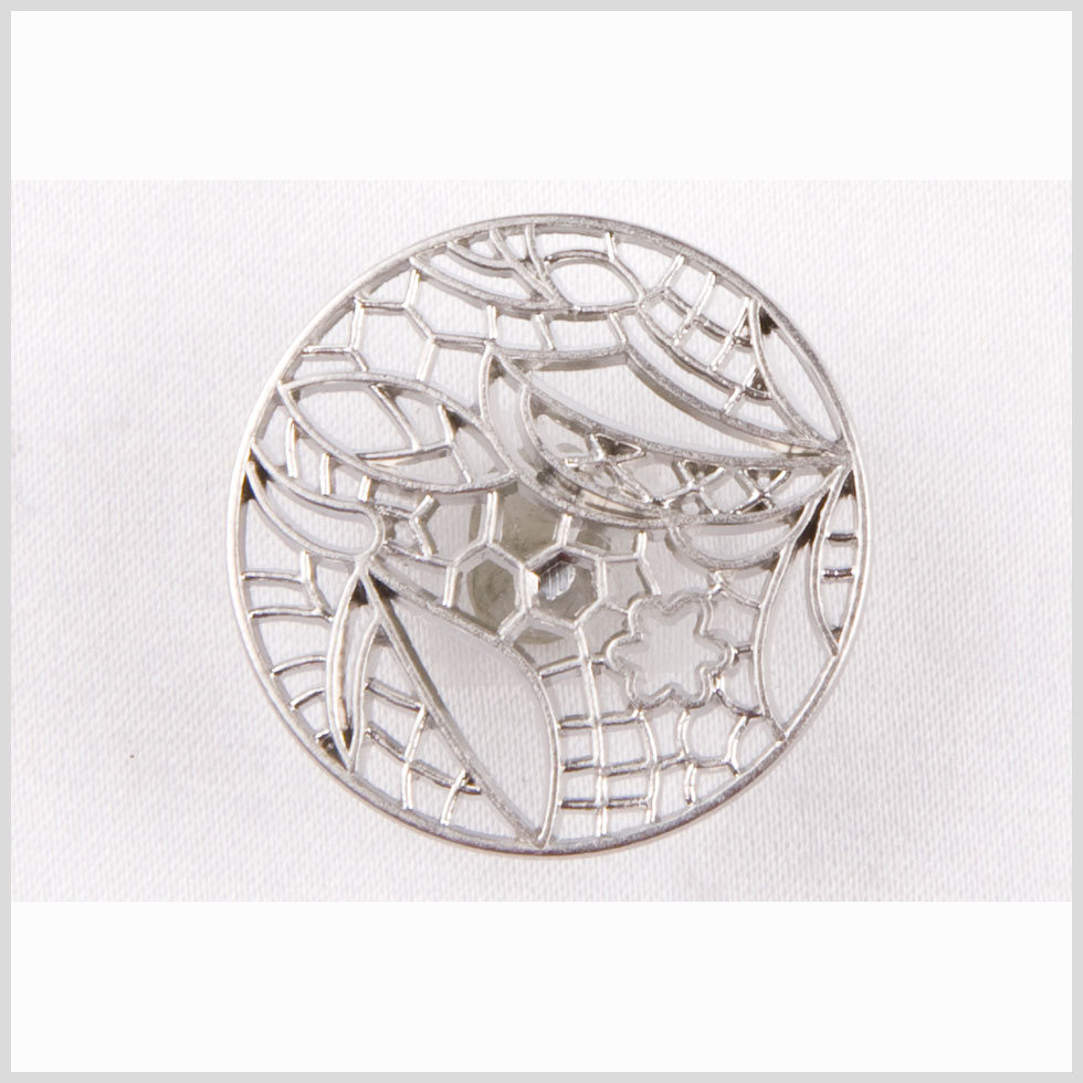 New Silver-Matte Metal Coat Button - 40L/25.5mm - Joann Fabrics
