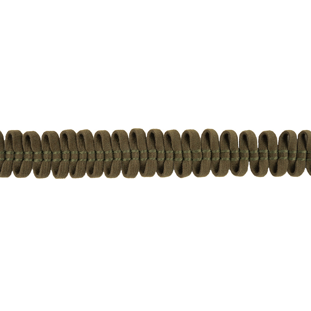 Winter Moss Loopy Faux Suede Trim - 0.5