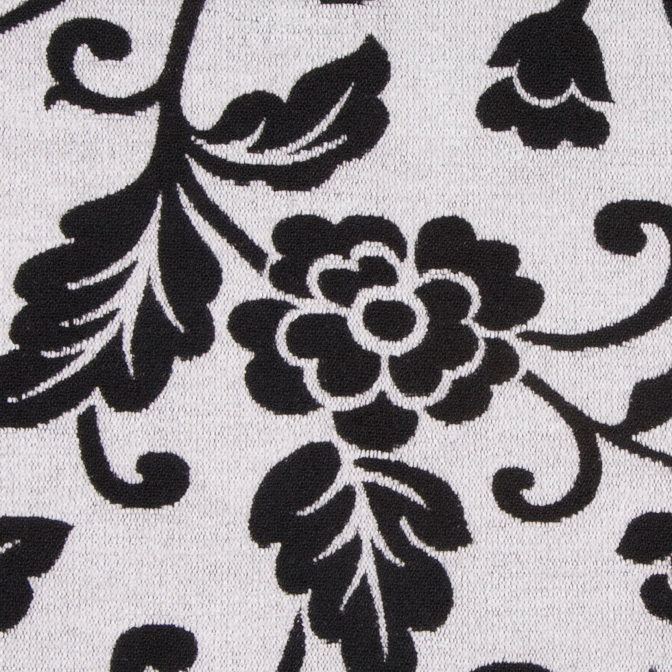 White/Black Floral Chenille - Joann Fabrics