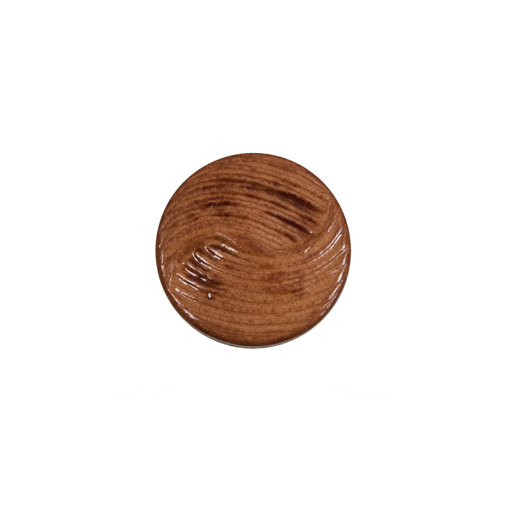 Natural Embossed Leather Shank Back Button - 24L/15mm - Joann Fabrics