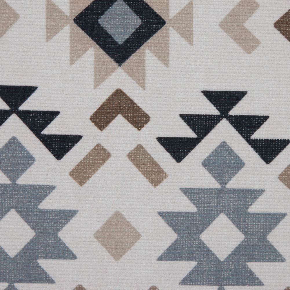 Beige and Gray Geometric Printed Brushed Canvas - Joann Fabrics