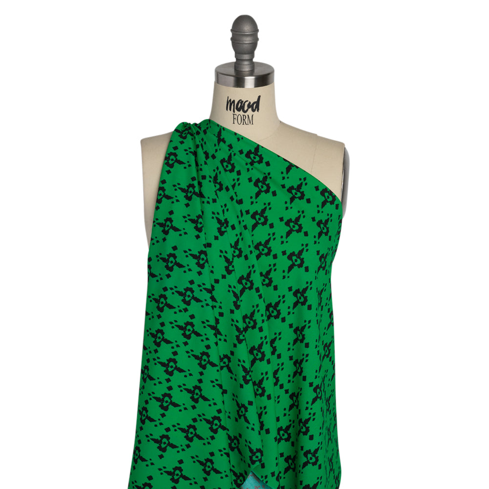 Mood Exclusive Seeing Green Stretch Sustainable Rayon Batiste - Joann Fabrics