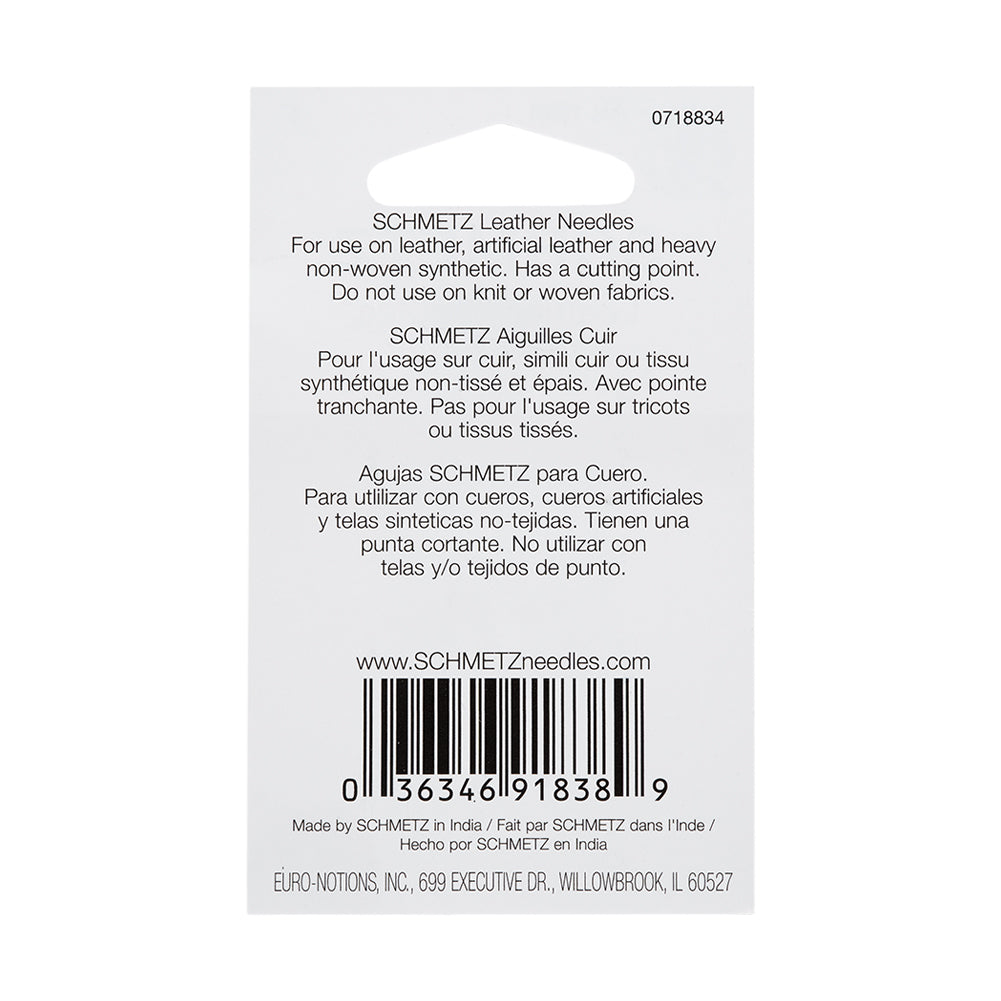 Schmetz Leather Machine Needles - Assorted Sizes - 5 ct - Joann Fabrics
