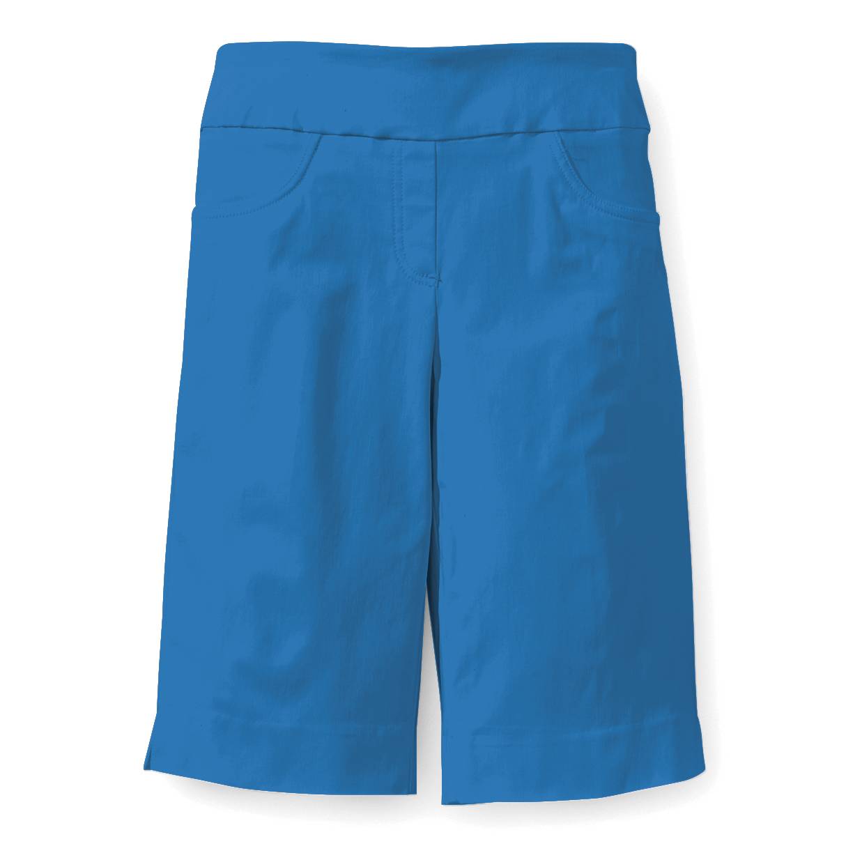 Soft Stretch Walking Short, Pull-On, Faux Pockets, Side Slits - Northstyle Catalog