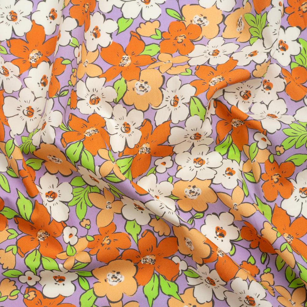 Mood Exclusive Lavender Clementine Fields Cotton Poplin - Joann Fabrics