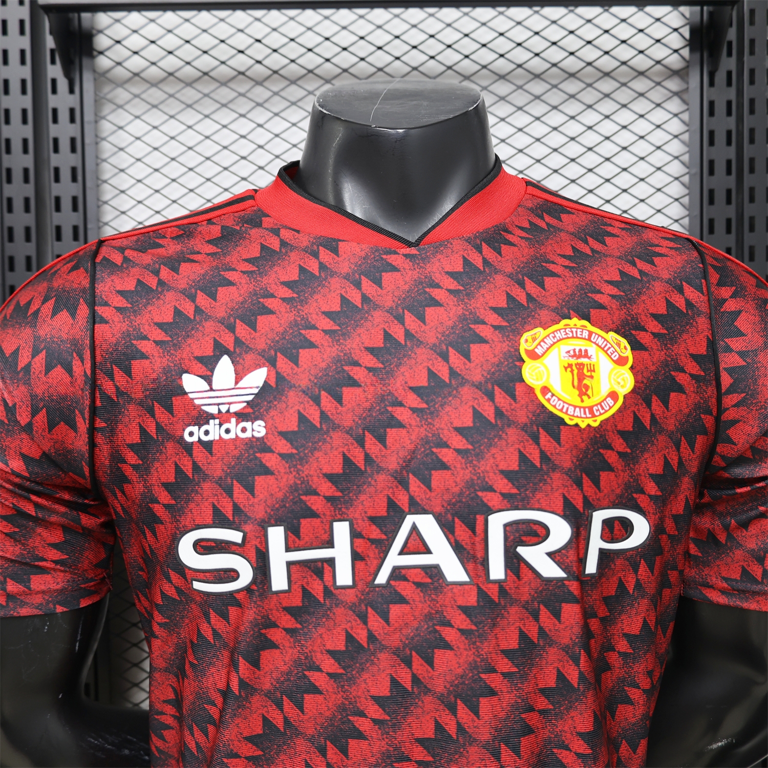Manchester United 26-27 Terrace Icon Retro Casual Style Red Jersey - Player Version - UnitedFutballJersey