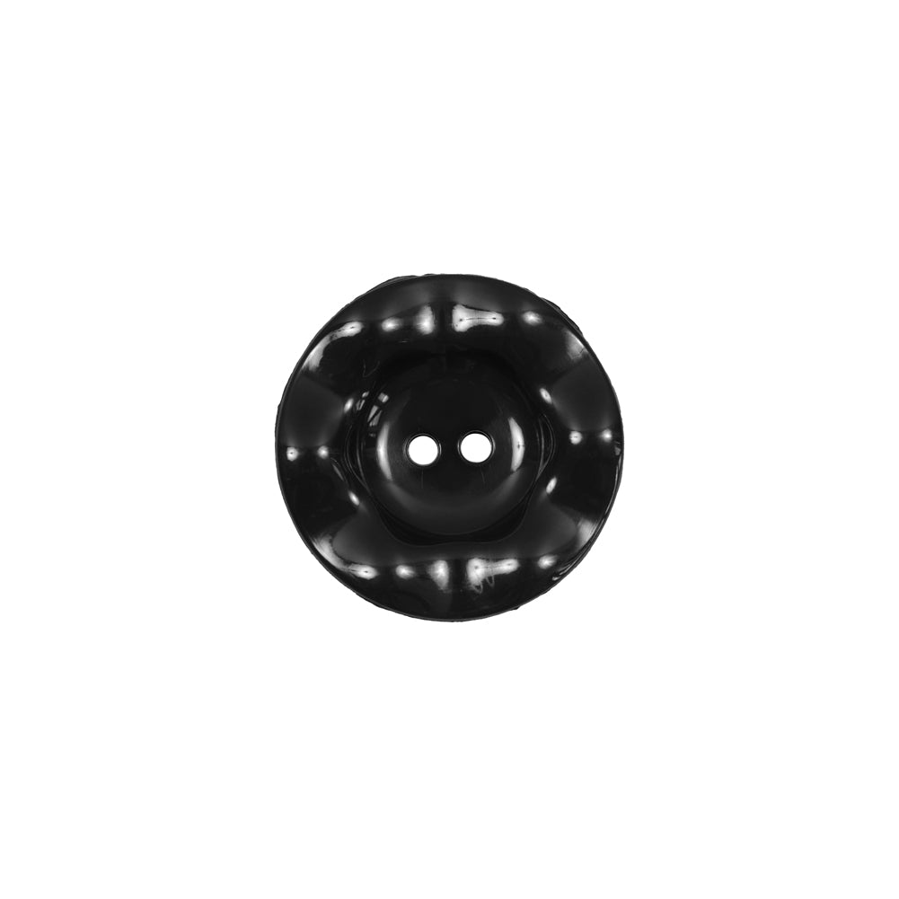 Italian Black Wavy Plastic 2-Hole - 24L/15mm - Joann Fabrics