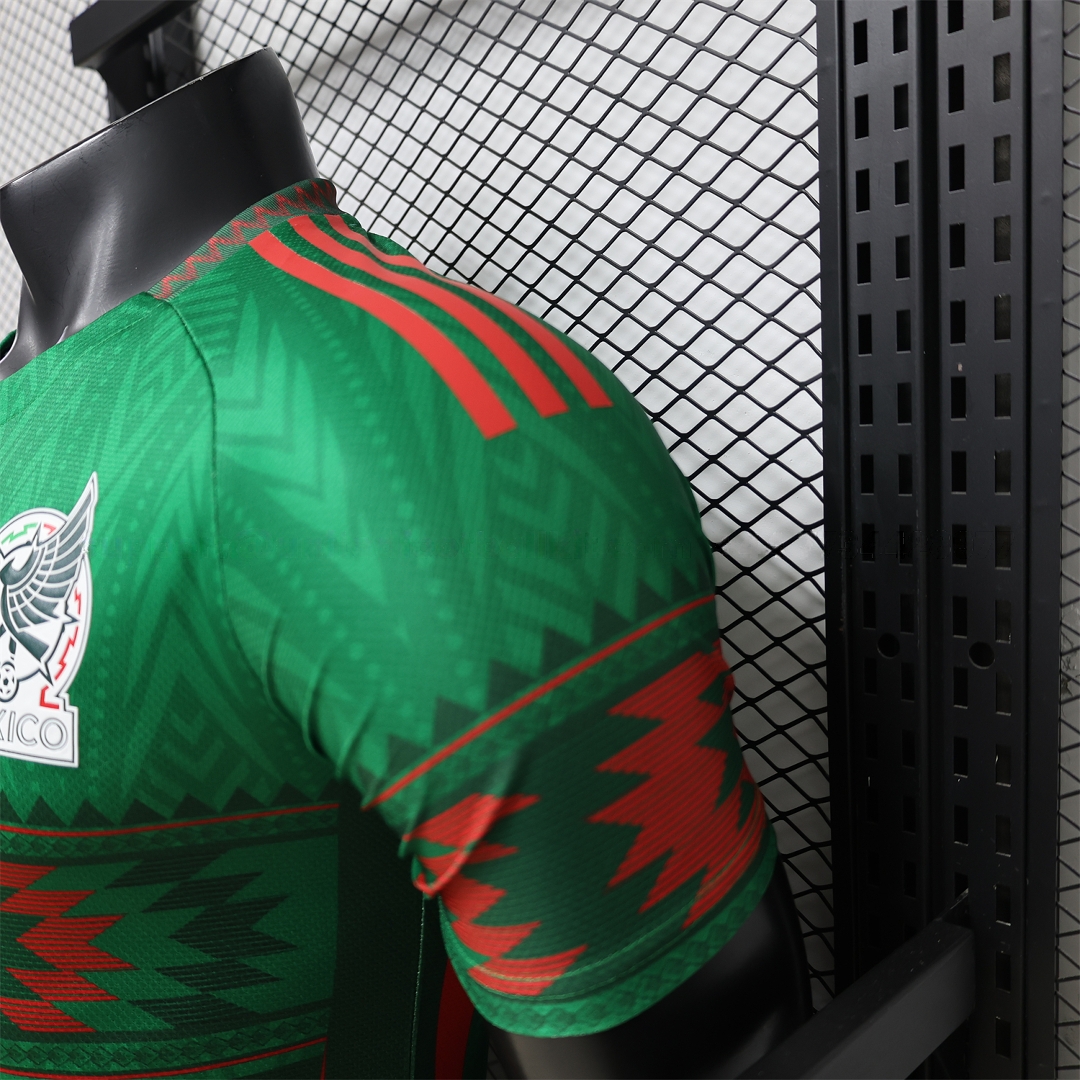 Mexico 2026 Aztec Sun Stone Green Special Jersey - Player Version - UnitedFutballJersey