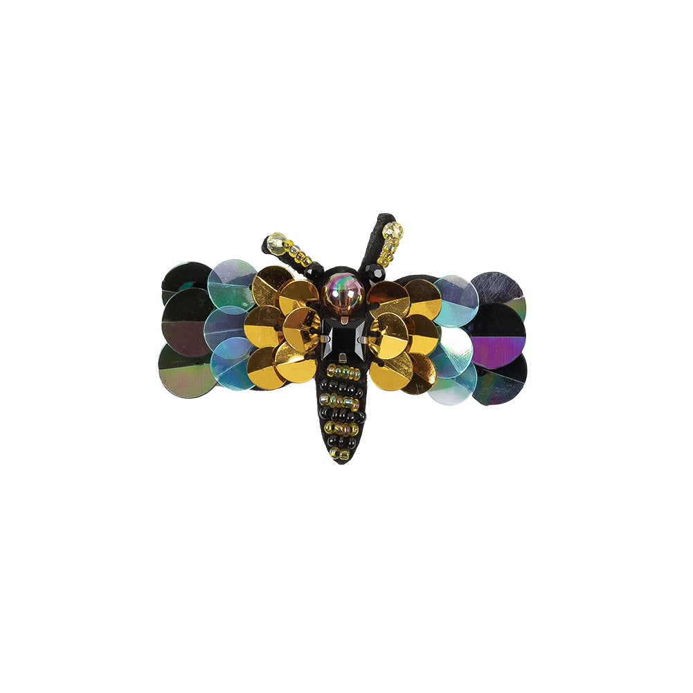 Italian Dragonfly Brooch with Sequins- 2.75