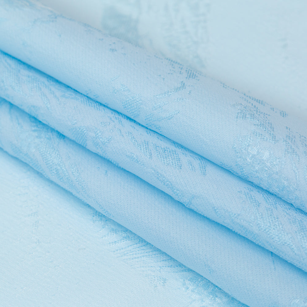 Luminous Sky Blue Abstract Luxury Double-Layer Organza Brocade - Joann Fabrics