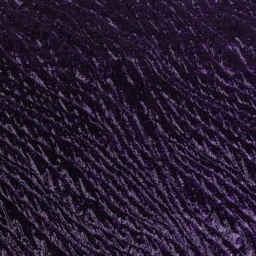 Metallic Aubergine Gleam Rippling Luxury Brocade - Joann Fabrics