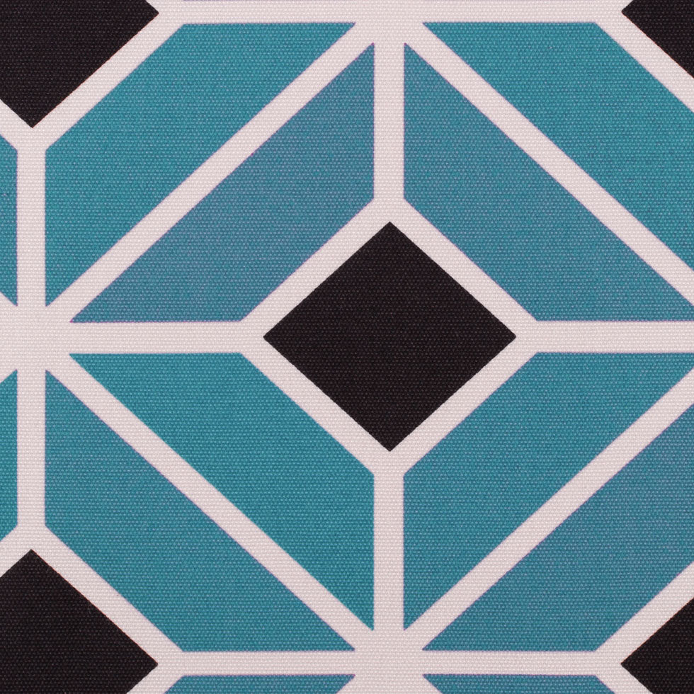 Teal and Black Geometric Geometric Canvas - Joann Fabrics