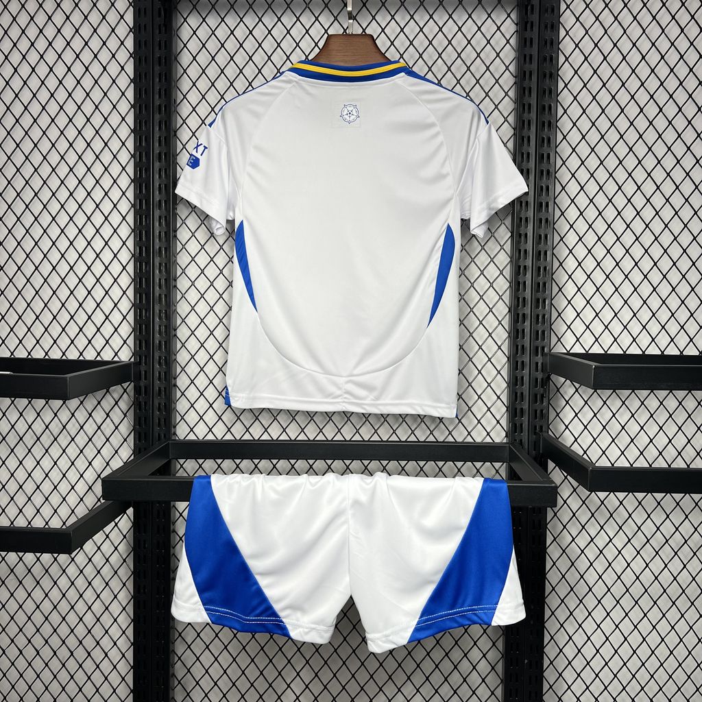 2024/2025 Leeds United Home Football Jersey  Shirt 1:1 Thai Quality Kids Size
