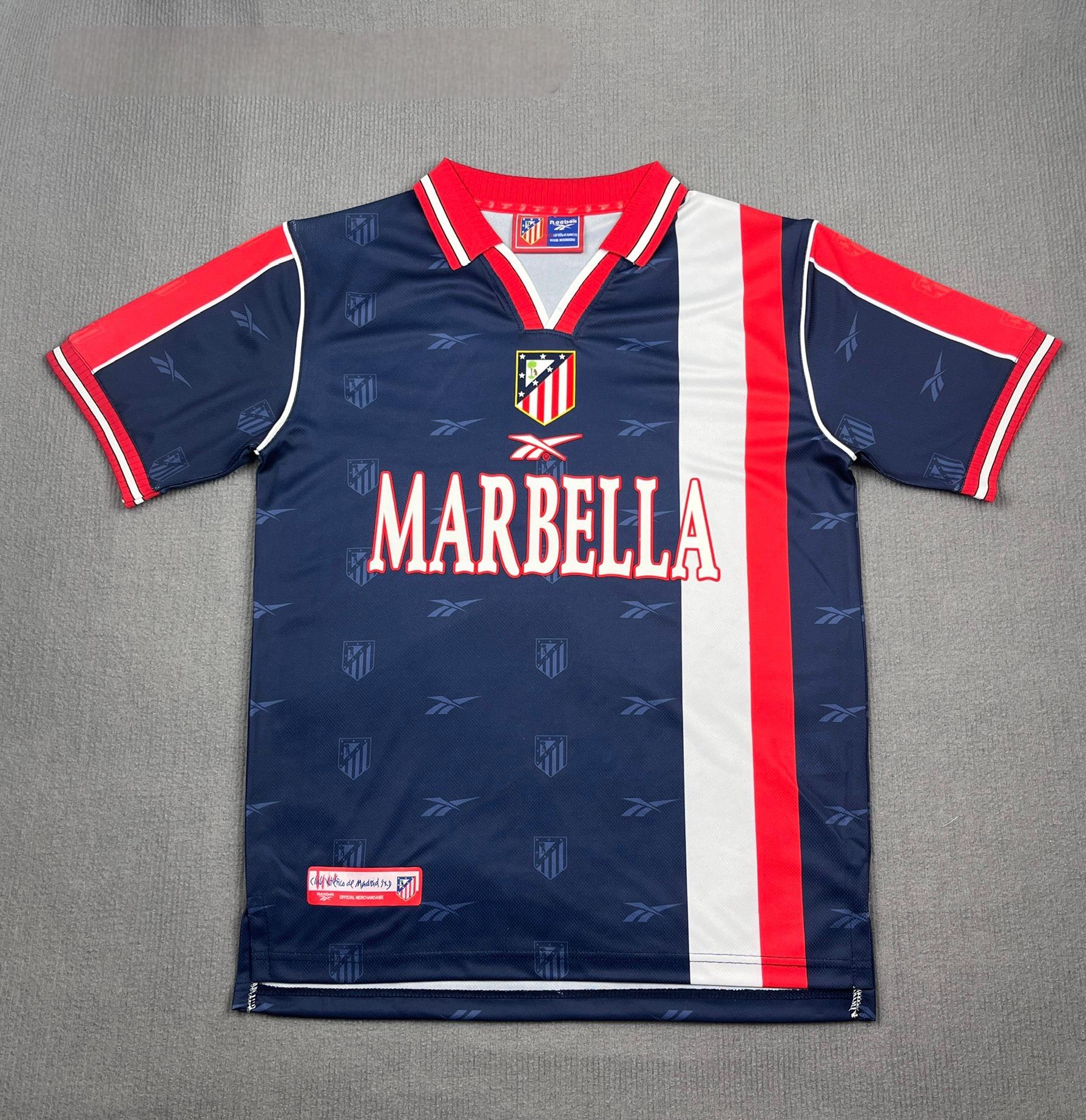 1998-1999 Retro Atletico Madrid Away Soccer Jersey 1:1 Thai Quality