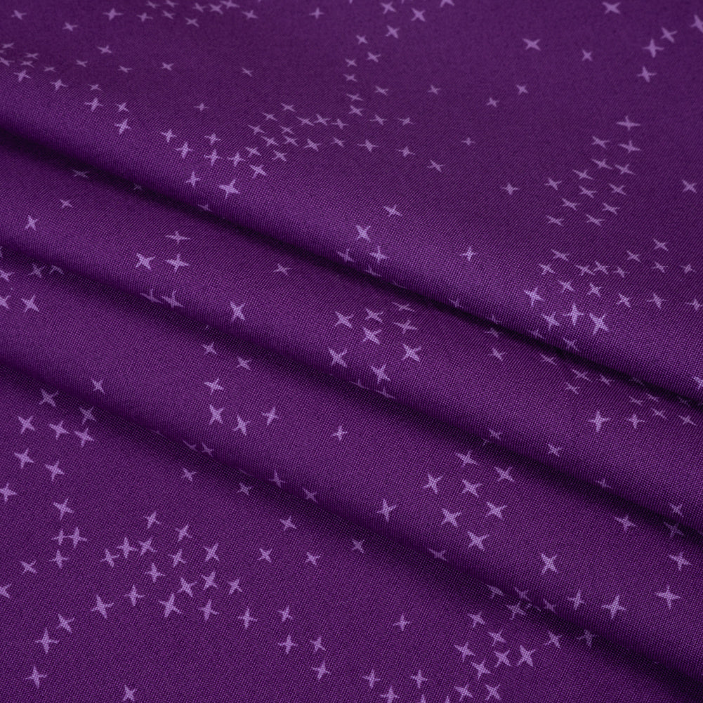 Printed Quilting Cotton by Ghazal Razavi for FIGO Studio - Purple Birds - Seasons Basics Collection - Joann Fabrics