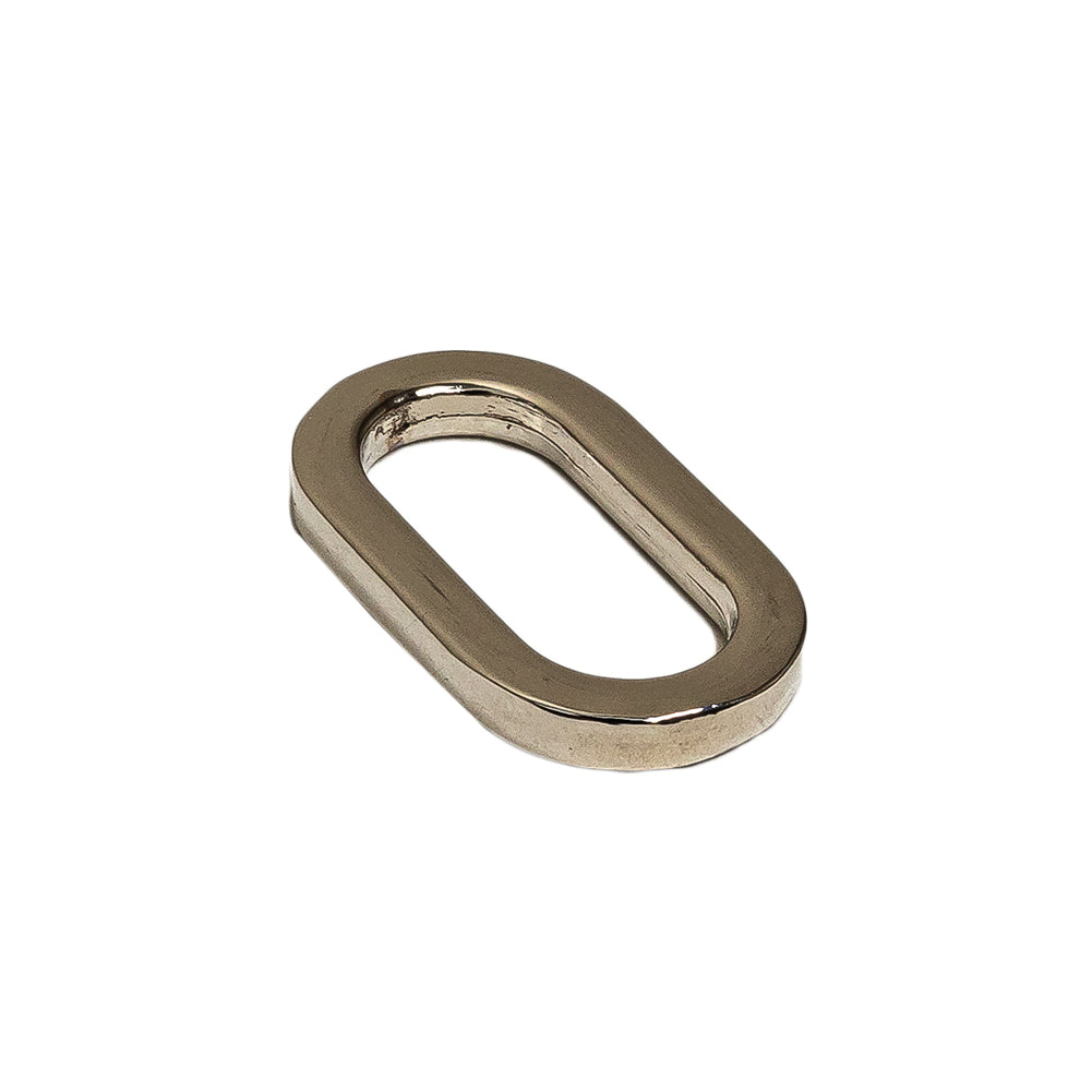 Silver Metal Oval Ring - 1