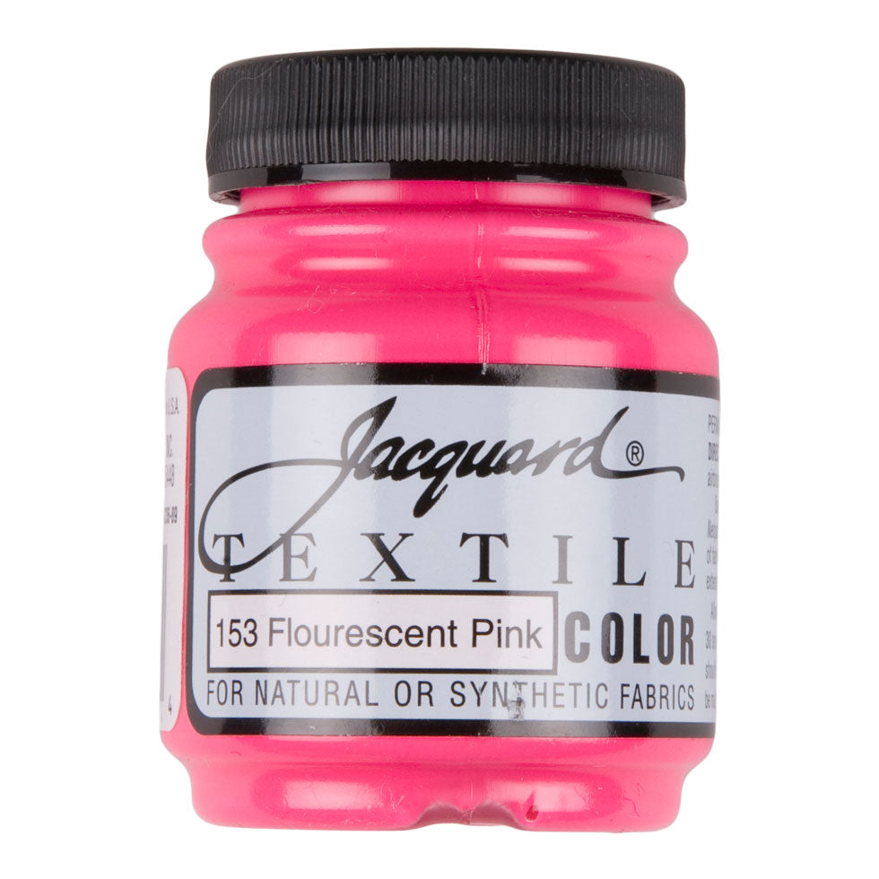 Jacquard Textile Color Fabric Paint - 153 Fluorescent Pink - Joann Fabrics