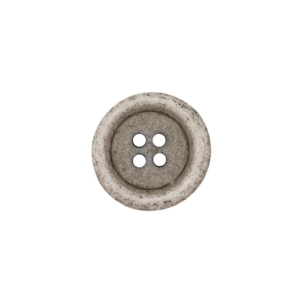 Italian Matte White and Gray Speckled 4-Hole Jacket Button - 24L/15mm - Joann Fabrics