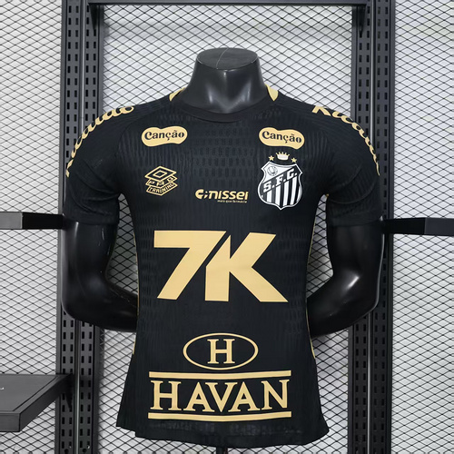 2025/2026 Player Version Santos Special Edition Black Football Shirt 1:1 Thai Quality