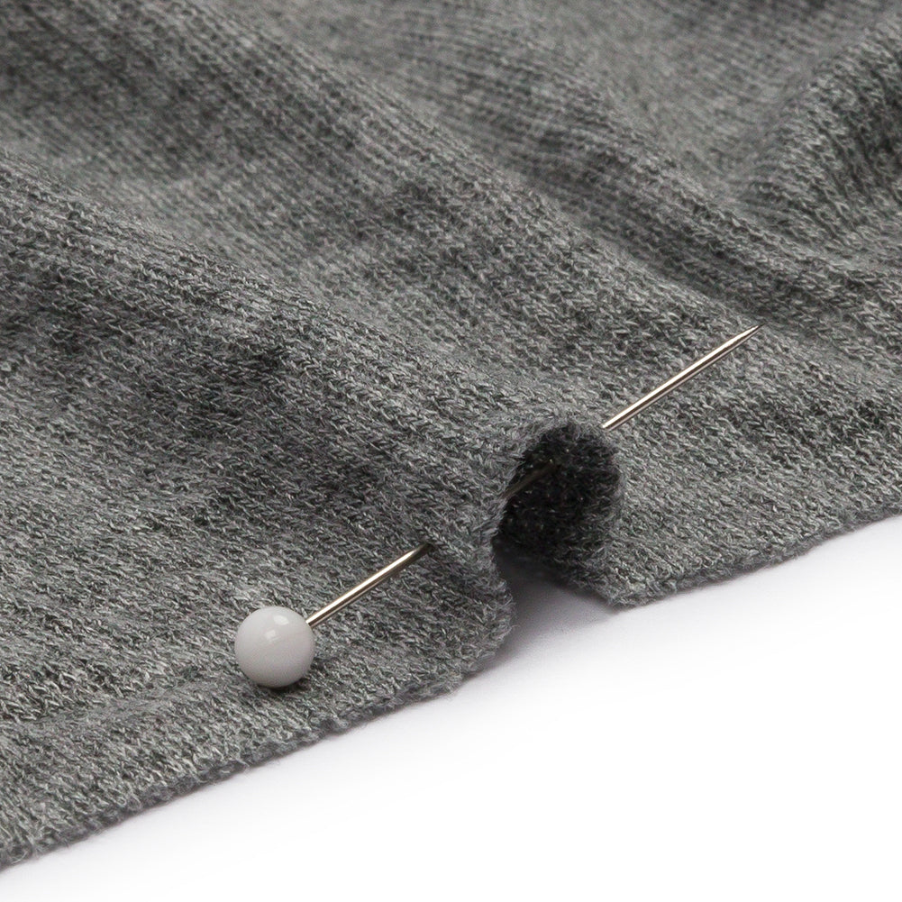 Heathered Gray Stretch Rayon 2x2 Rib Knit - Joann Fabrics