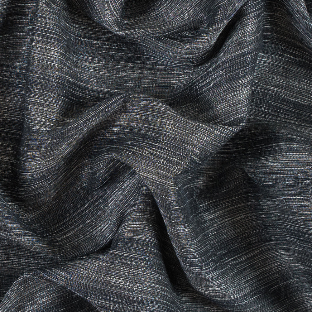 Moroccan Blue/White Striated Woven Blend - Joann Fabrics
