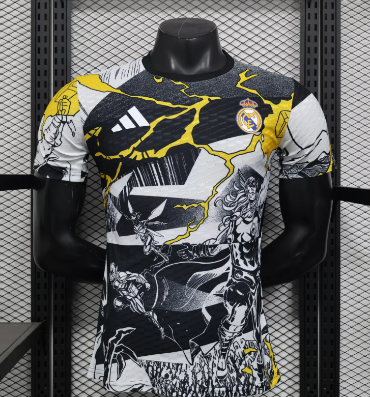 2025/2026 Player Version Real Madrid Collaboration With Marvel Football Shirt 1:1 Thai Quality