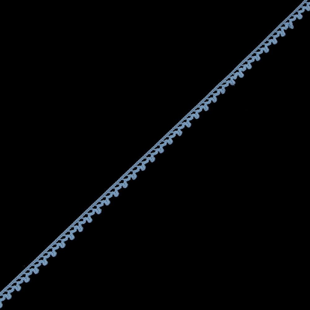 European Light Blue Dainty Crochet Trim - 5/16