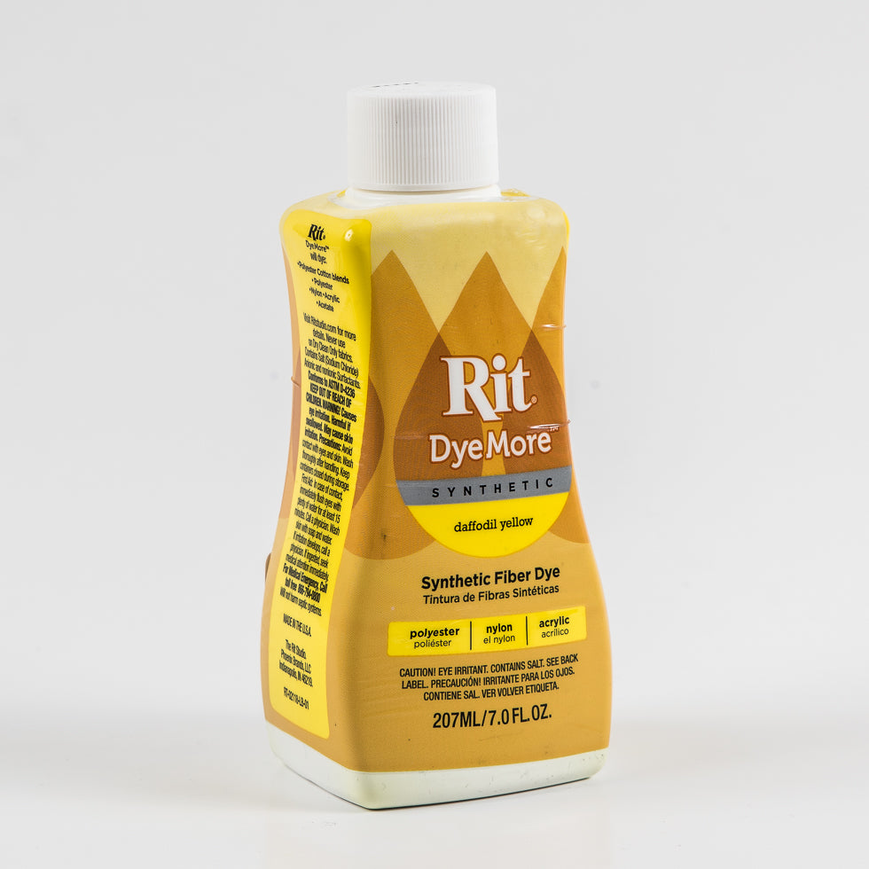 Rit DyeMore Synthetic Fiber Dye - Daffofil Yellow - 7oz Bottle - Joann Fabrics