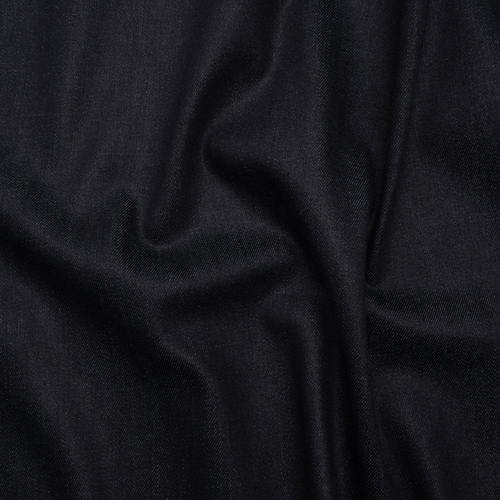 Medium Weight Stretch Cotton Denim Twill - Dark Indigo - Deadstock - Joann Fabrics