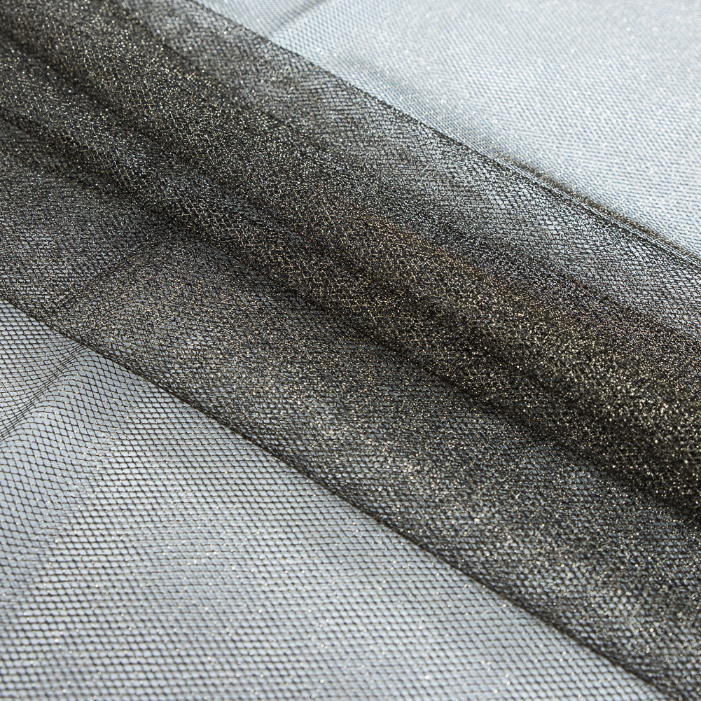 Metallic Tulle - Gold on Black - Joann Fabrics