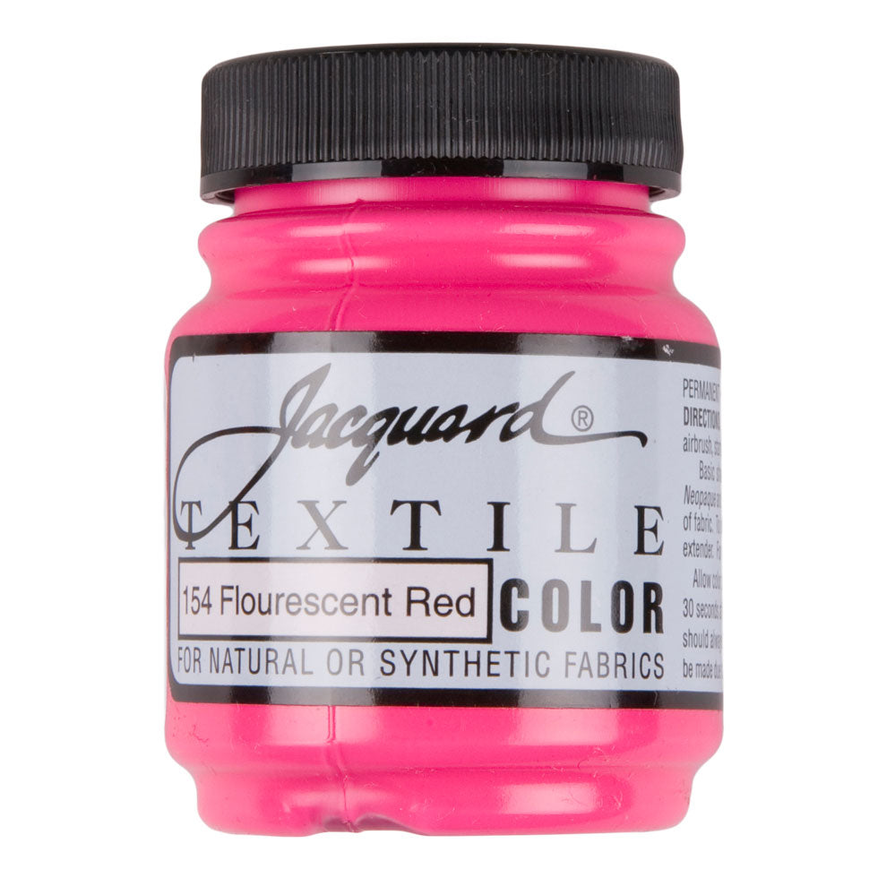Jacquard Textile Color Fabric Paint - 154 Fluorescent Red - Joann Fabrics