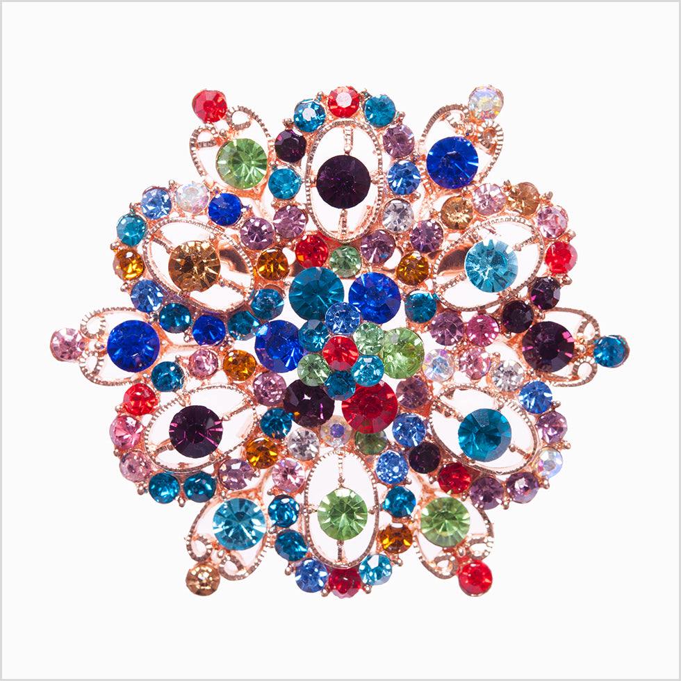 Italian Multicolor Rhinestone Brooch - Joann Fabrics