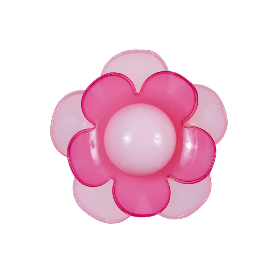 Italian Pink Floral Shank-Back Button - 40L/25.5mm - Joann Fabrics