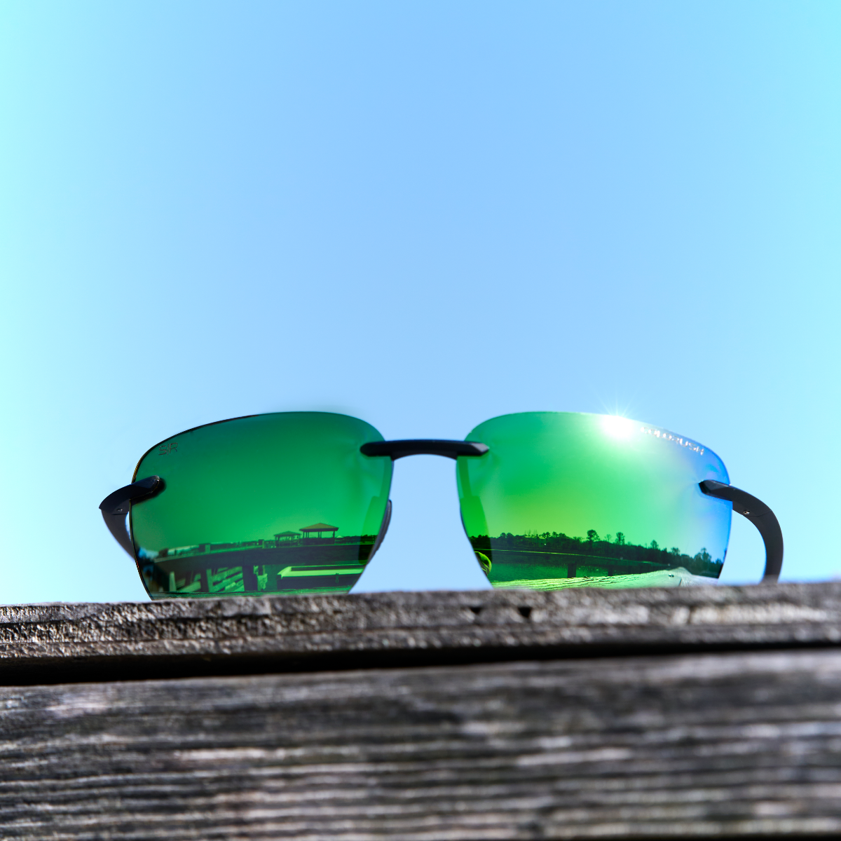Huron Matte Black – Emerald Polarized
