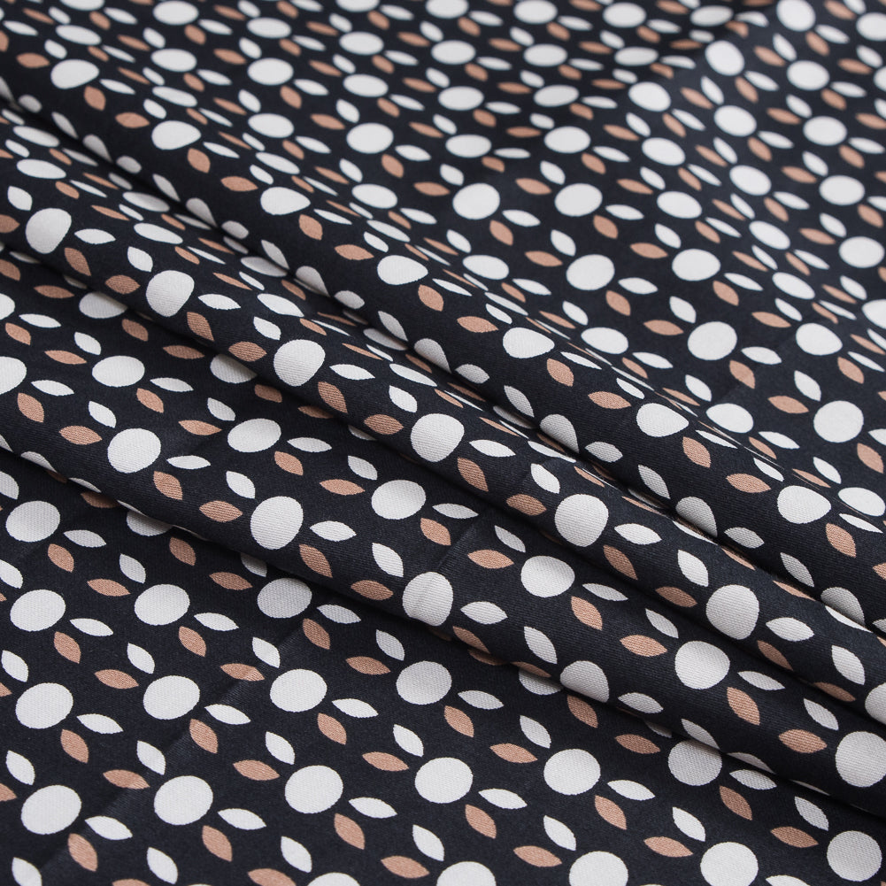 Black and Beige Geometric Cotton Sateen - Joann Fabrics