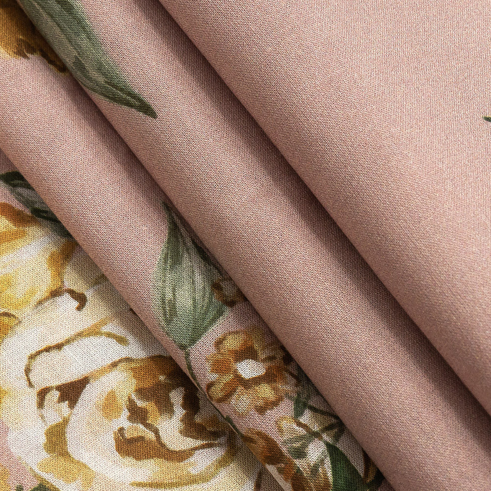 Cotton Voile - Pink, Yellow and White Rose Sprays - Bella Verona Print - Mood Exclusive Viso Collection - Joann Fabrics