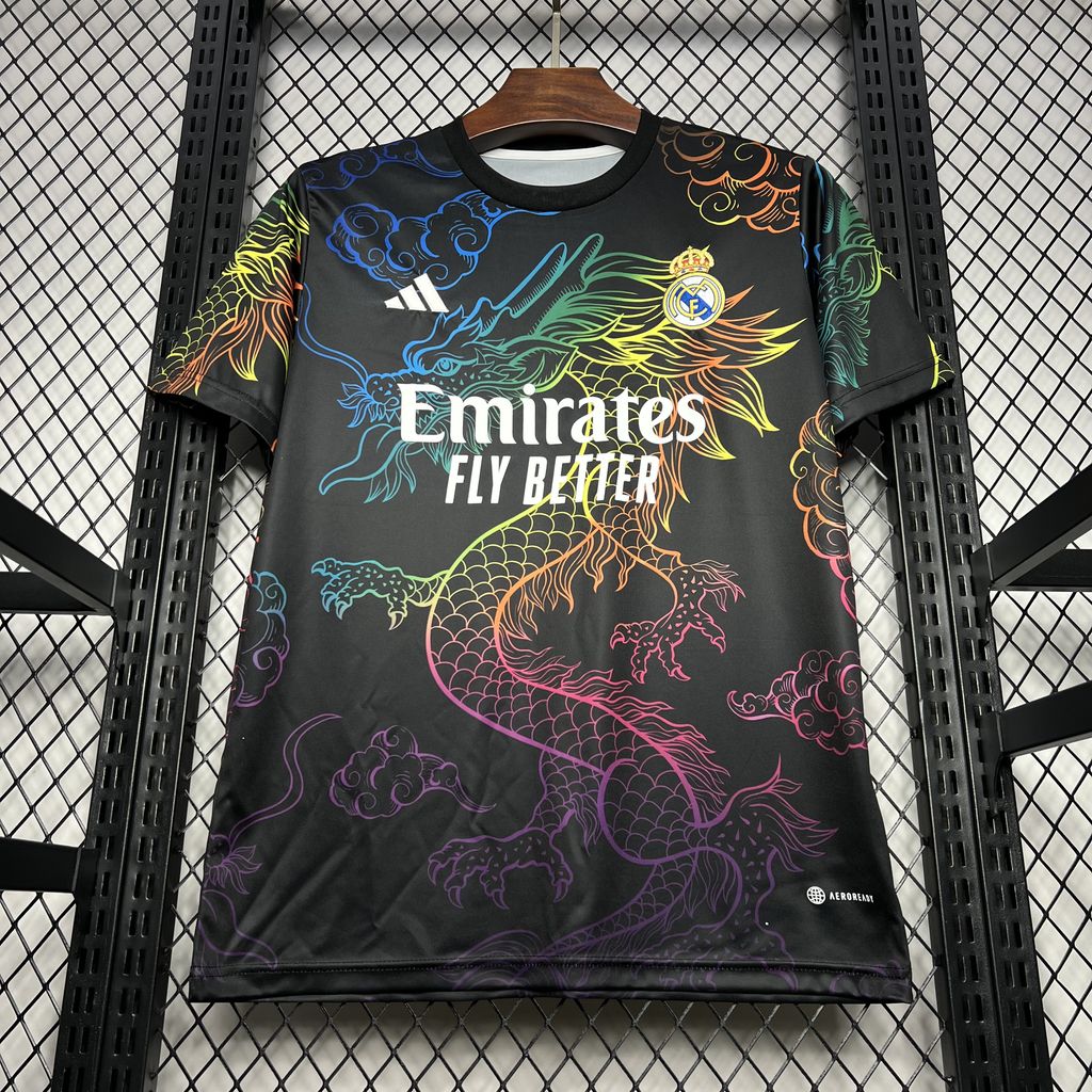 2024/2025 Real Madrid Black Cailong Special Edition Jersey 1:1 Thai Quality