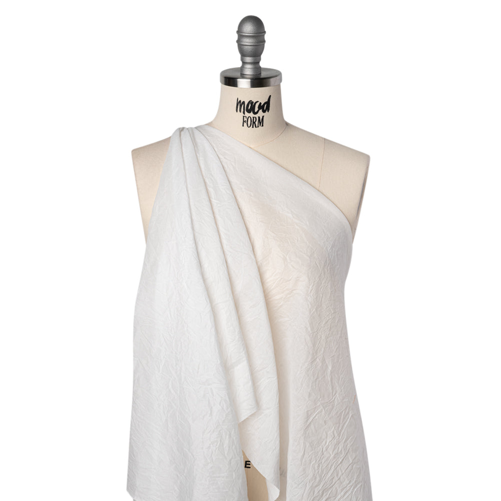 Crinkled Lightweight Cotton Woven - White PFD - Deadstock - Joann Fabrics