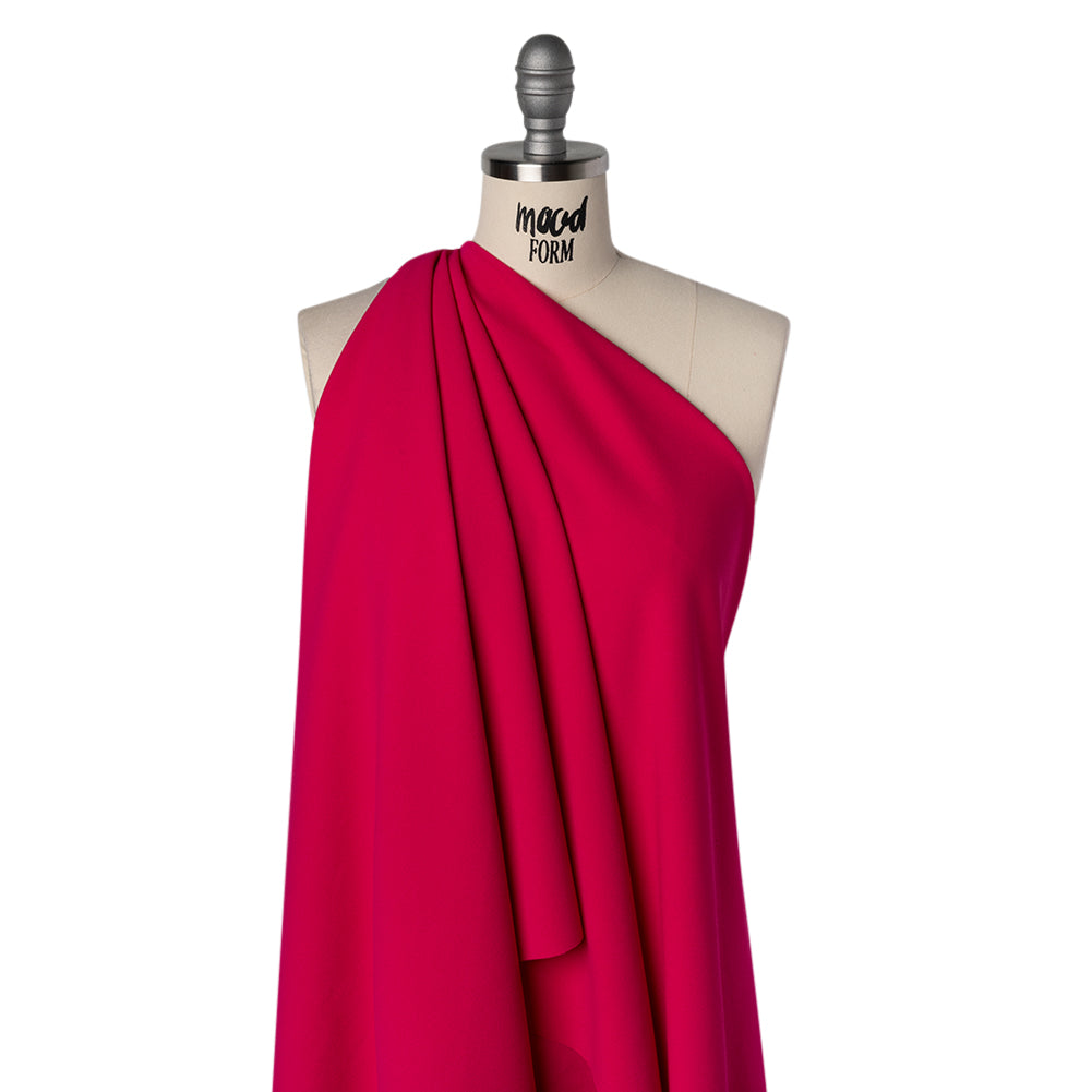 Stretch Polyester Crepe Double Knit - Hot Magenta - Designer Deadstock - Joann Fabrics