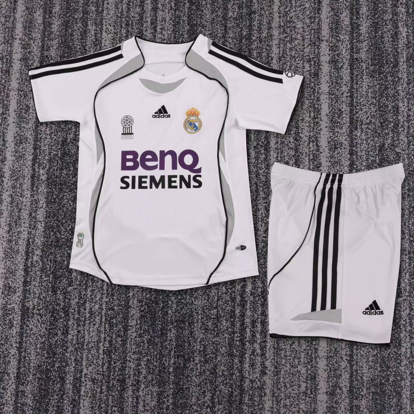 2006-2007 Retro Real Madrid Home Football Shirt 1:1 Thai Quality Kids Size