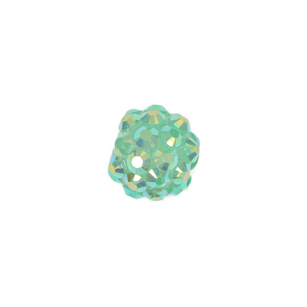 Aqua AB Rhinestone and Resin Faceted 12mm Beads - 10pc - Joann Fabrics