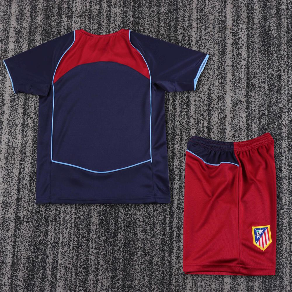 2004-2005 Retro Atletico Madrid Away Football Jersey 1:1 Thai Quality Kids Size